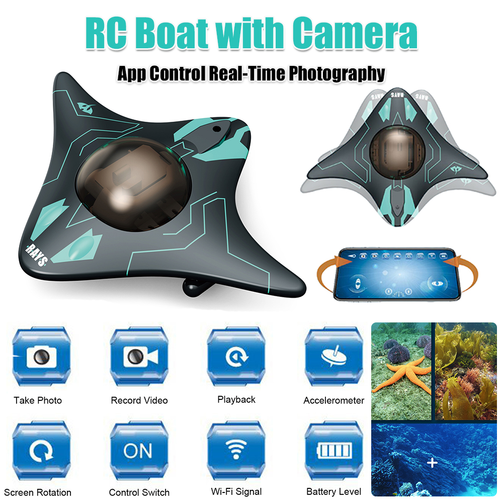RC Boat with Camera App Contro - đánh giá và giá Drone Camera Waterproof