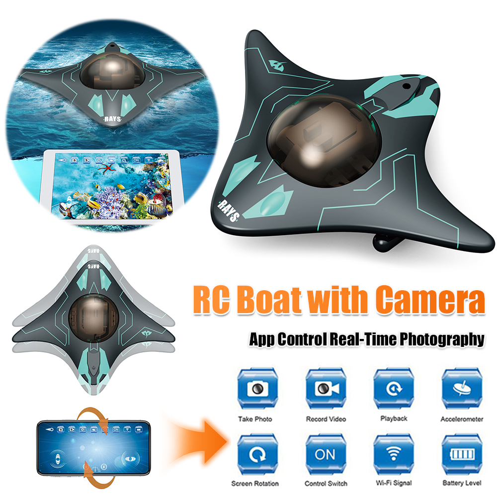 RC Boat with Camera App Contro - đánh giá và giá Drone Camera Waterproof