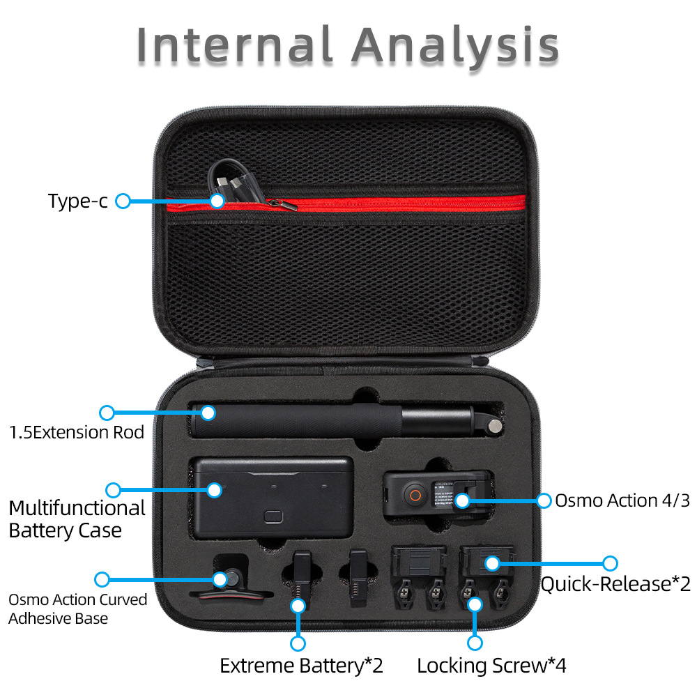 For DJI Osmo Action 4 Storage  - đánh giá và giá Drone Camera Action