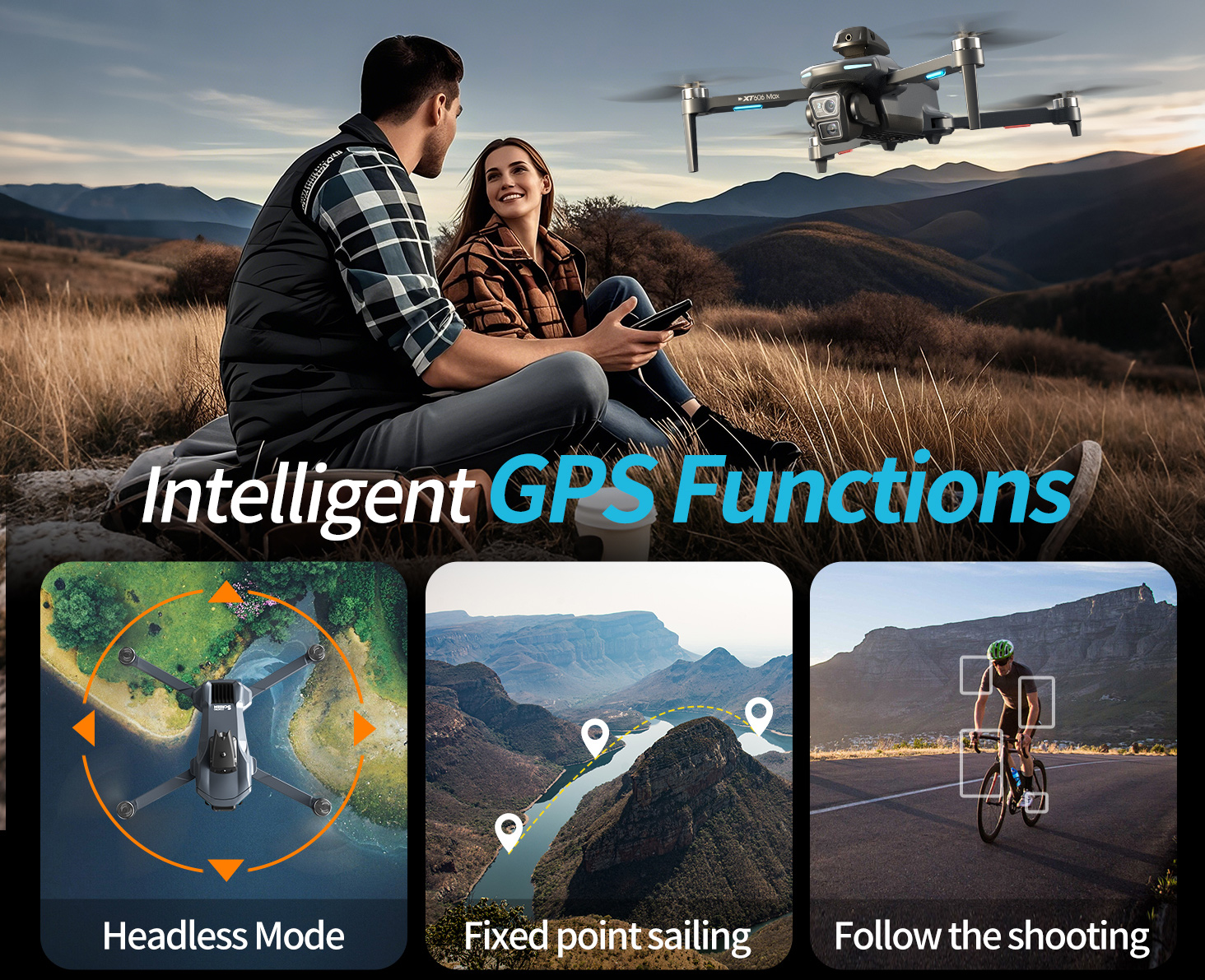 XT606 MAX 3 battery Drone 4k 8 - đánh giá và giá Drone Camera Thermal
