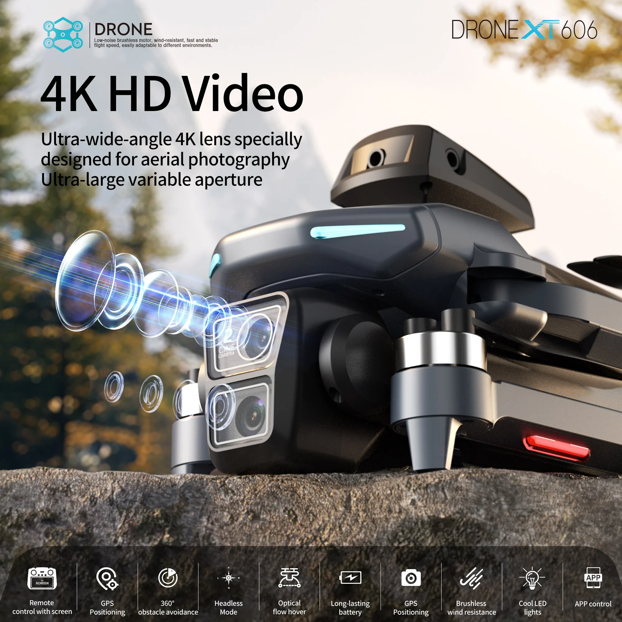 Lenovo XT606 MAX GPS Drone 4k  - đánh giá và giá Drone Camera Thermal