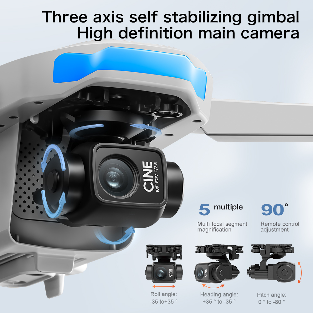 S-X1 MAX GPS Drone with 3-Axis - đánh giá và giá Drone Camera Thermal