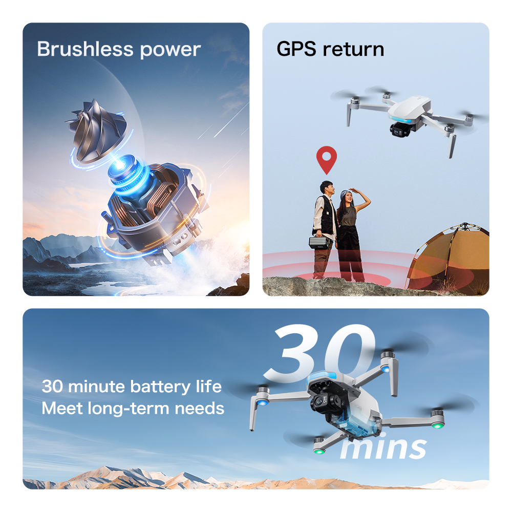 S-X1 MAX GPS Drone with 3-Axis - đánh giá và giá Drone Camera Thermal