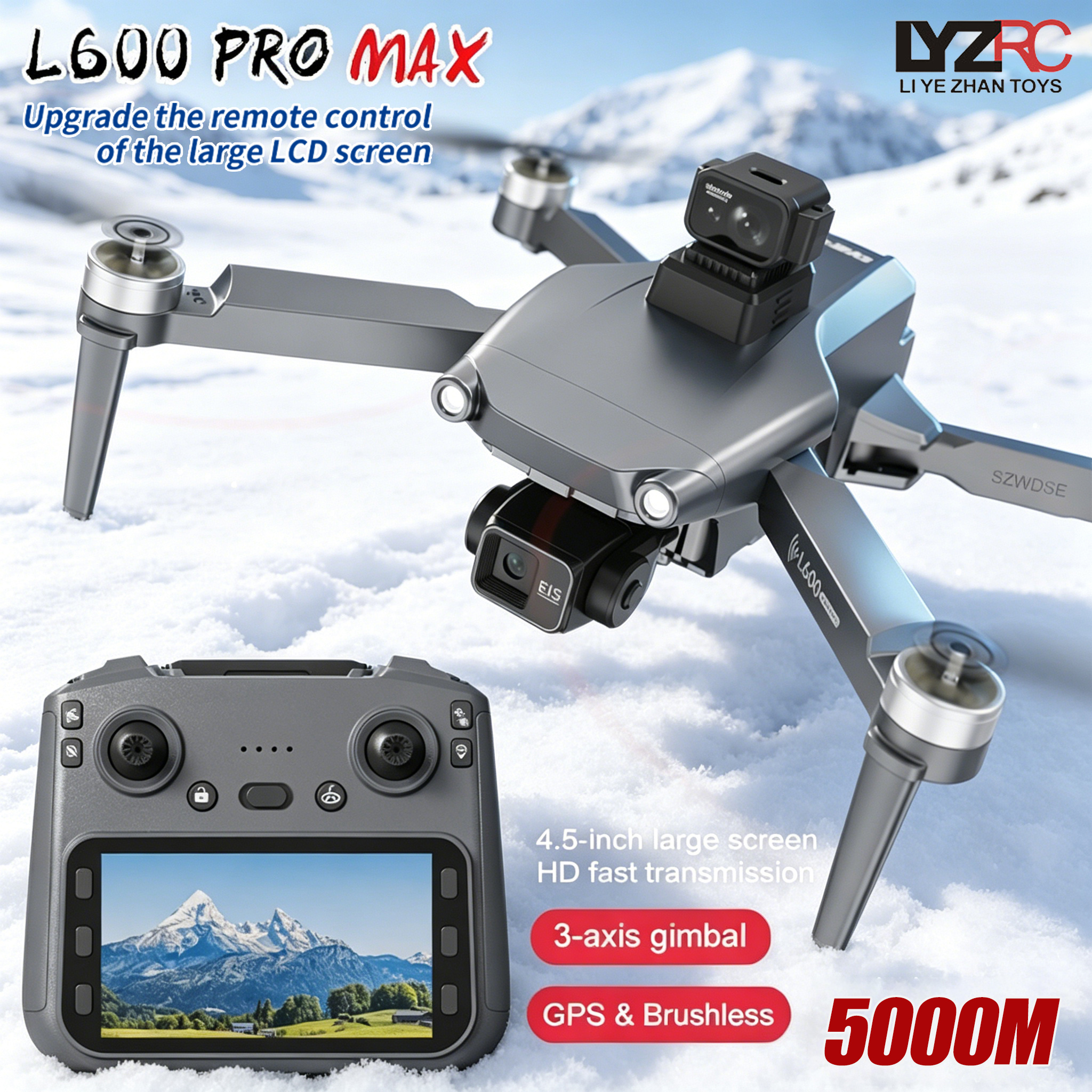 L600 MAX GPS Drone Professiona - đánh giá và giá Drone Camera With Gimbal