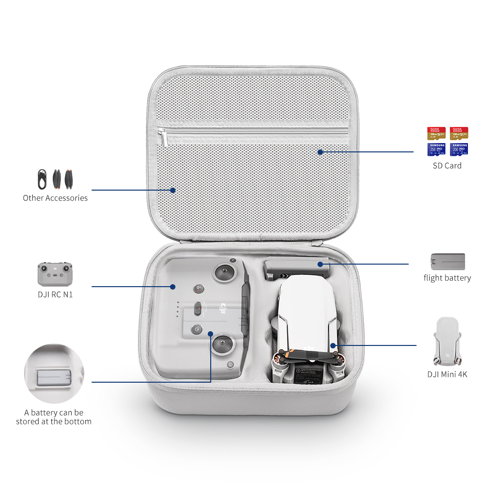 XFJI Storage Bag Protective Ca - đánh giá và giá Drone Camera Case