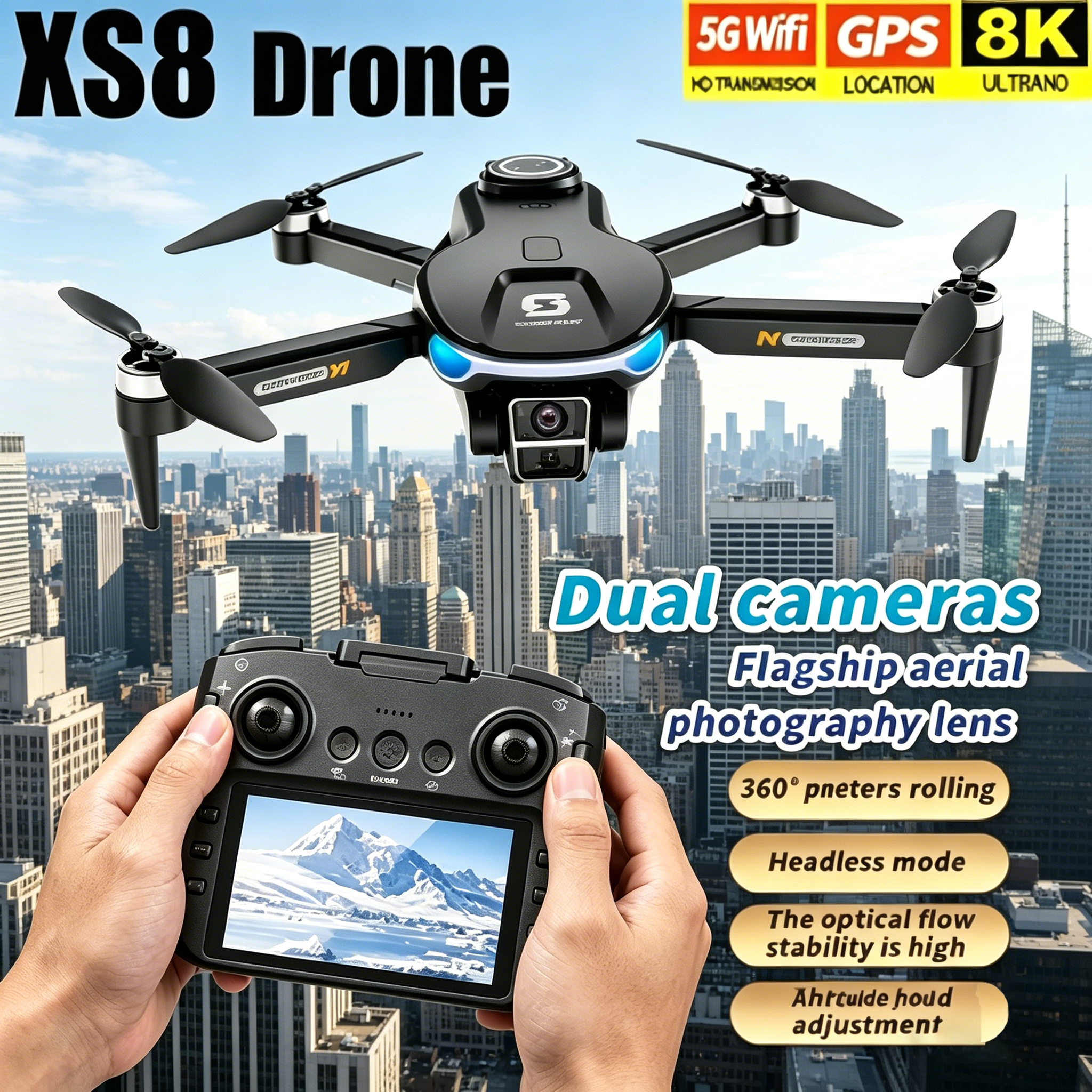 HD 8K Professional GPS Drone w - đánh giá và giá Drone Camera Night Vision