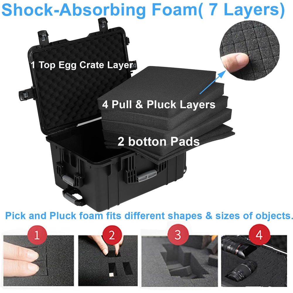 24.5 Rolling Waterproof Case w - đánh giá và giá Drone Camera Waterproof