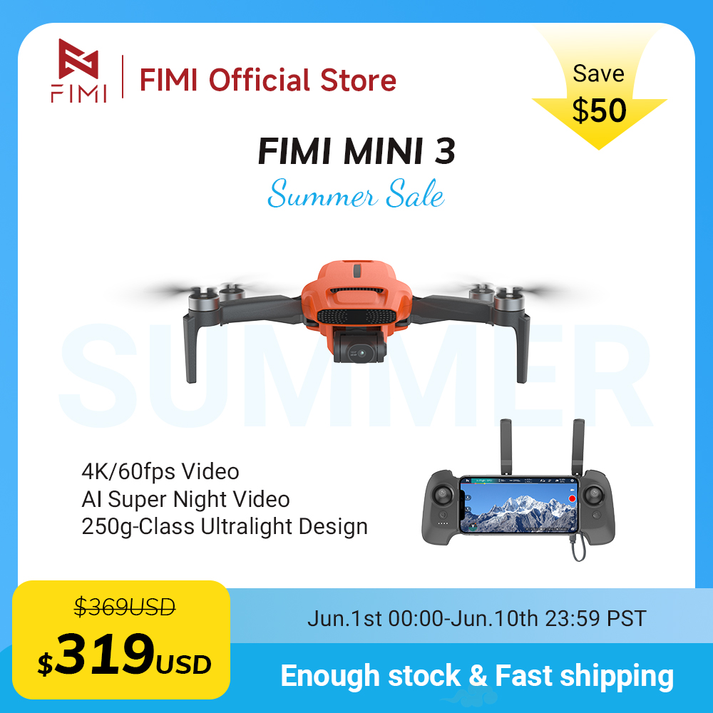 FIMI MINI 3 Camere drone 4K 60 - đánh giá và giá Drone Camera With Gimbal