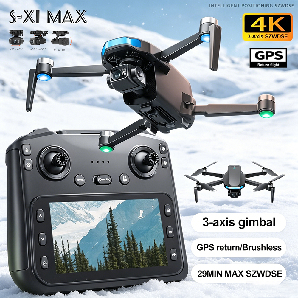 New S-X1 MAX Drone GPS 8K Prof - đánh giá và giá Drone Camera With Gimbal