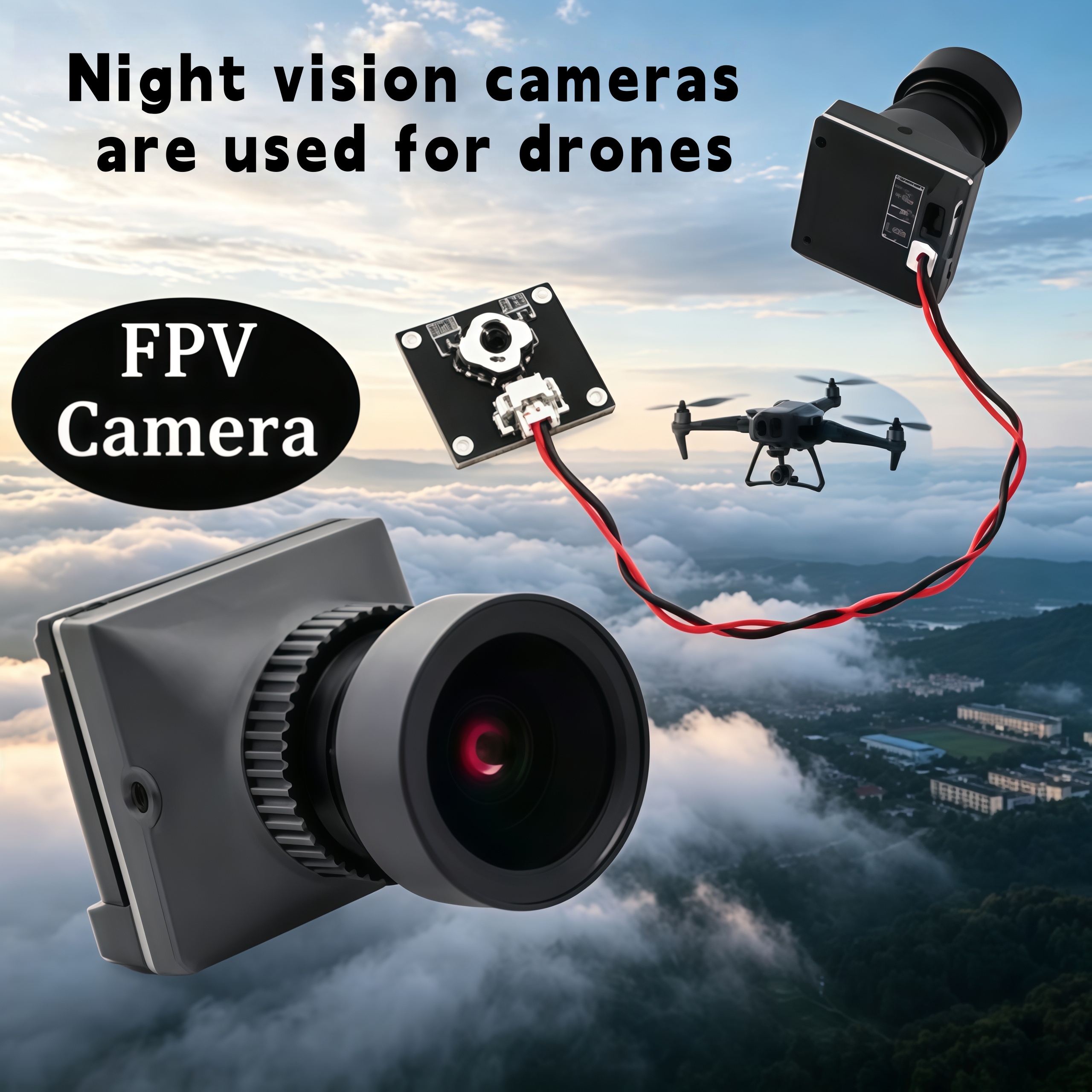 1500TVL HD CADDX Snail FPV Cam - đánh giá và giá Drone Camera Night Vision