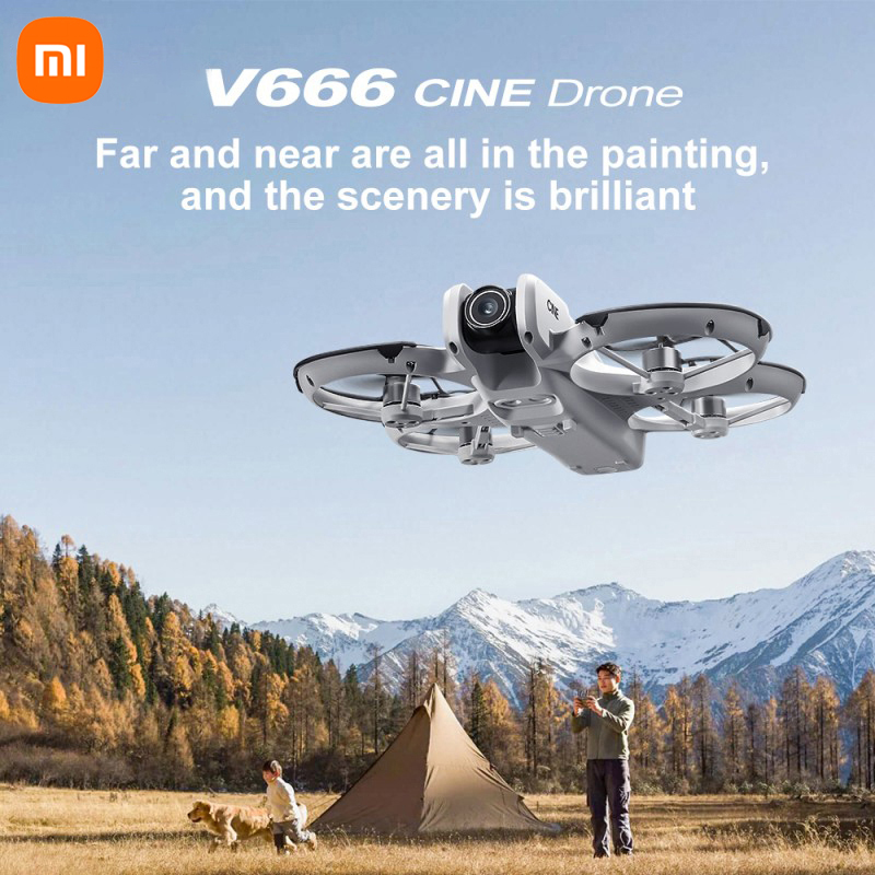 Xiaomi V666 Drone 8K Aerial HD - đánh giá và giá Drone Camera With Gimbal