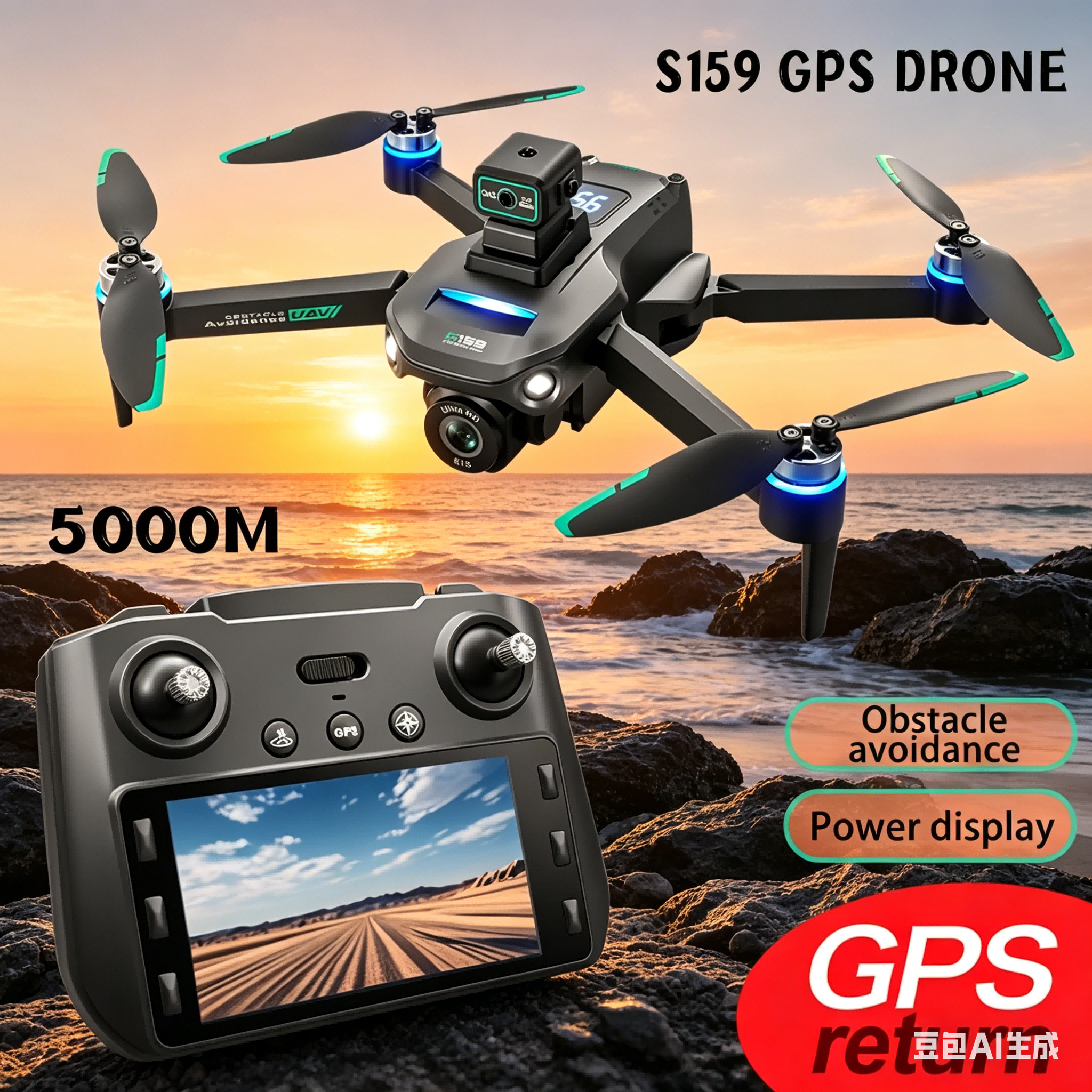 S159 GPS Drone 4K Profesional  - đánh giá và giá Drone Camera Mount
