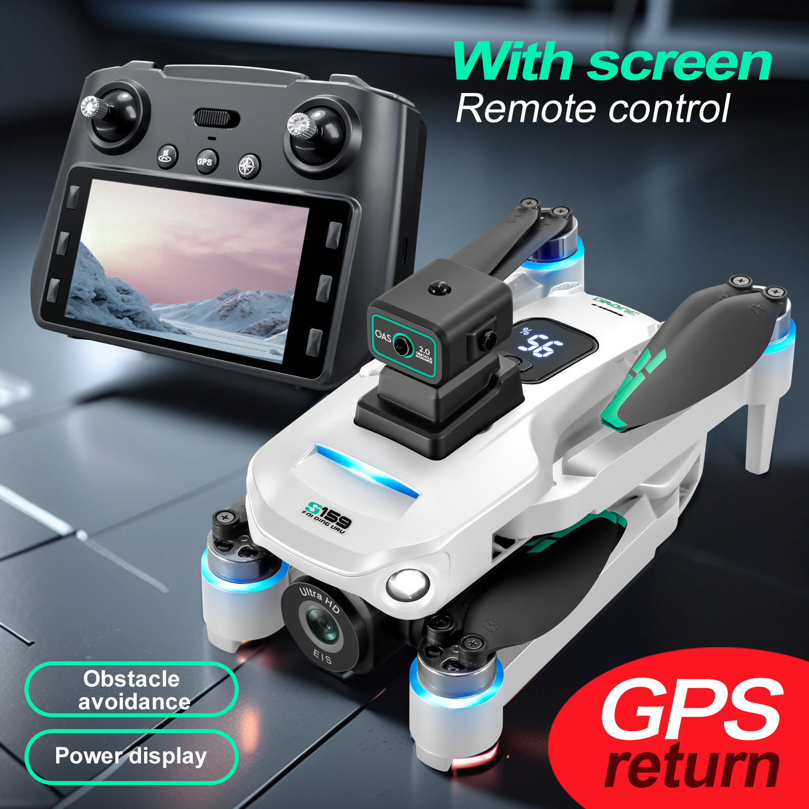 S159 GPS Drone 4K Profesional  - đánh giá và giá Drone Camera Mount