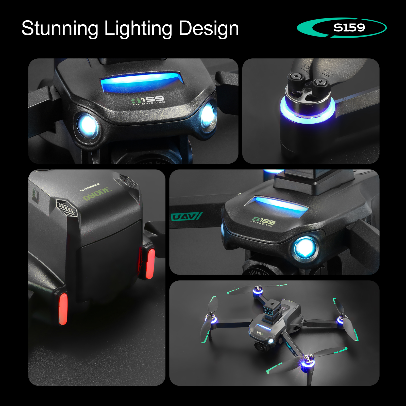 S159 GPS Drone 4K Profesional  - đánh giá và giá Drone Camera Mount